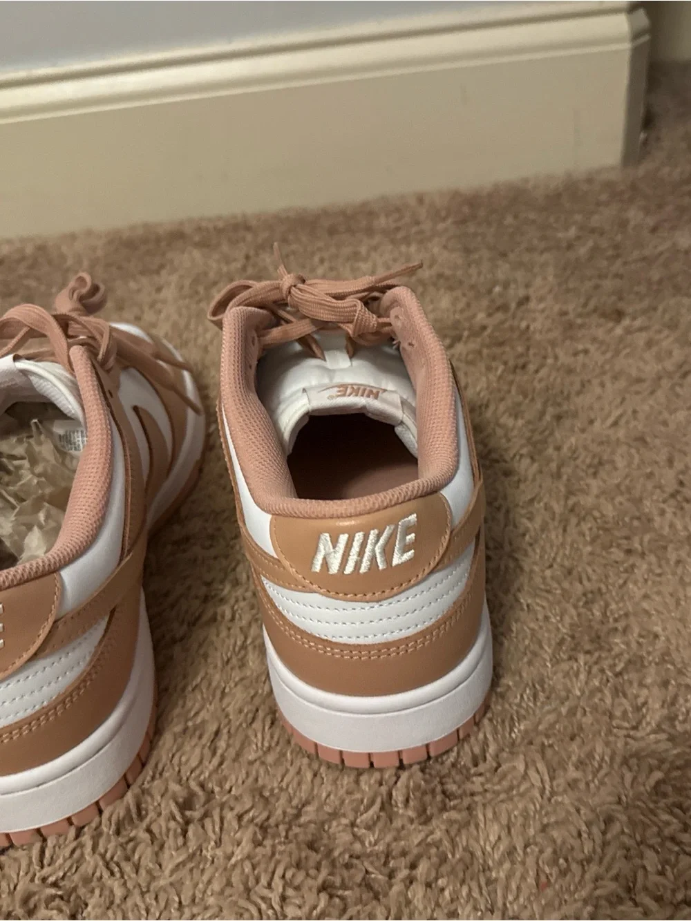 Nike Kids Light Pink Knit Slip-On Sneakers